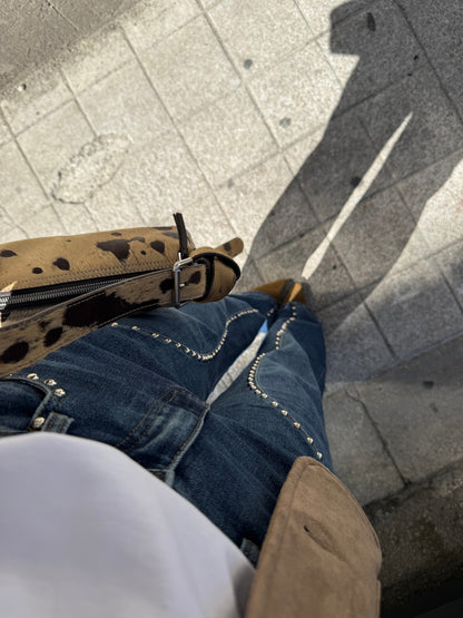 Vaquero Wide Leg Rivet