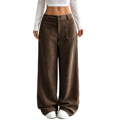 Vera | Pantalón de pana de tiro alto y pernera ancha