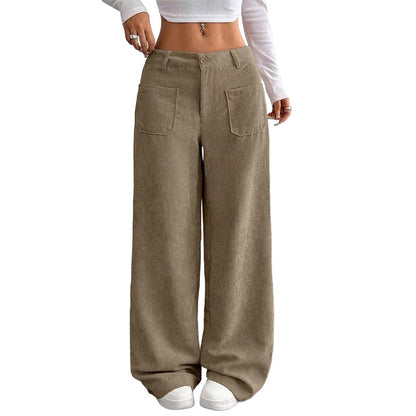 Vera | Pantalón de pana de tiro alto y pernera ancha